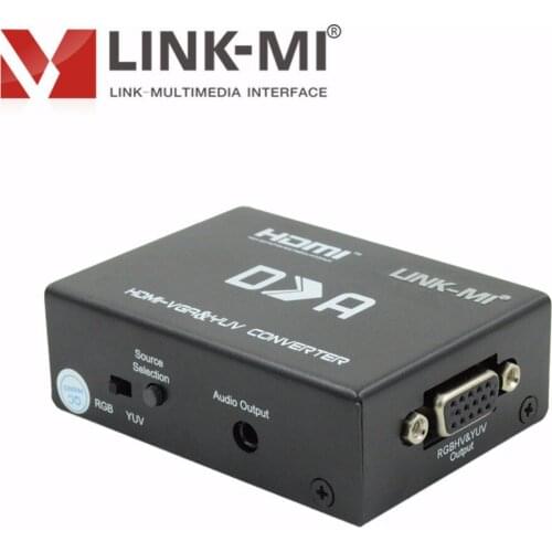 LINK-MI HVY01 HDMI to VGA RGB&YPbPr High-definition signal Converter analog digital audio SPDIF output
