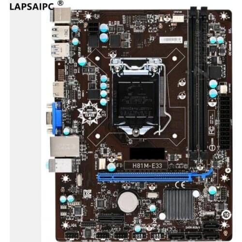 Lapsaipc H81M-E33 Desktop motherboard socket LGA 1150