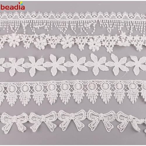 1yard/lot Handmade Water Soluble Lace Trim Cord White Ribbon Thread for DIY Jewelry Necklace Bracelet Garment Sewing Accessories