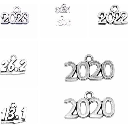 Wecharms bulk charms for jewelry making kit pendant diy jewelry accessories Number 1 Charms