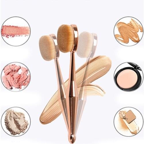 Portable Foundation Toothbrush Type Makeup Brush Wet And Dry Daul Use Foundation Brush Makeup Wash Brushes 4# Brush 60pcs