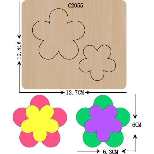 New Flower Bow Wooden die Scrapbooking C2055 Cutting Dies