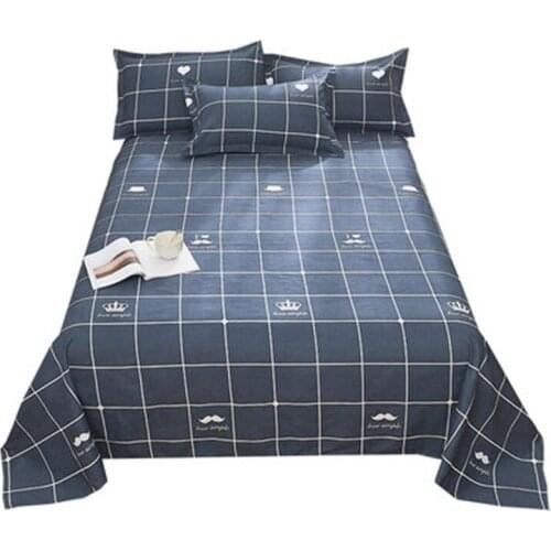 Cartoon Bed Sheet 1PCS Mod Bed Sheets Soft Cotton For King/Queen Size Single/Double 1.5/1.8/2M Bed Bedding Cover Flat Sheet