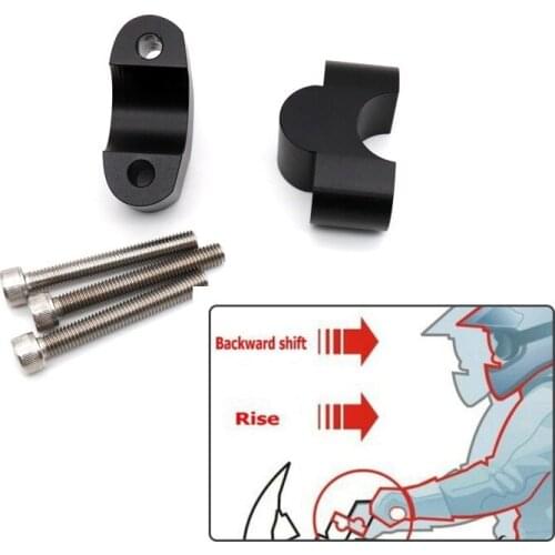 Motorcycle Handlebar Riser Mount Drag Handle Bar Clamp Extend Adapter For Kawasaki Z900RS 2018
