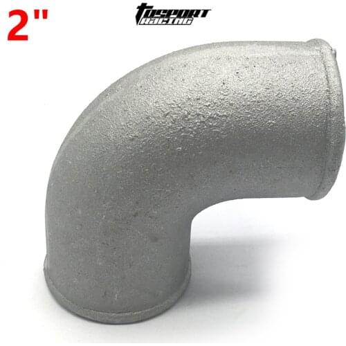 Universal 51mm 2" Cast Aluminium Elbow Pipe 90 Degree Intercooler Turbo Tight Bend Bent