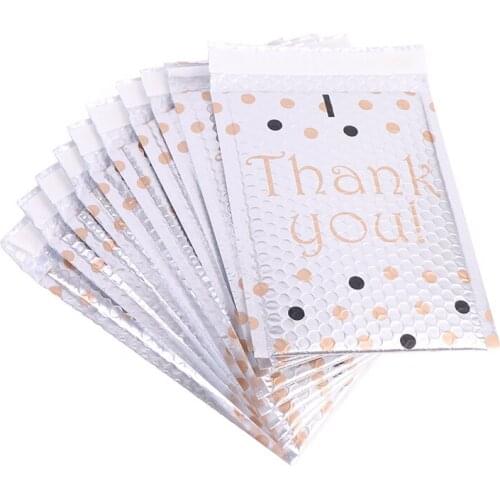 Pack Of 10 Thank You Plastic Bubble Envelope, Self-sealing Padded Envelope, Mail Bag, Shipping Parcel Bag