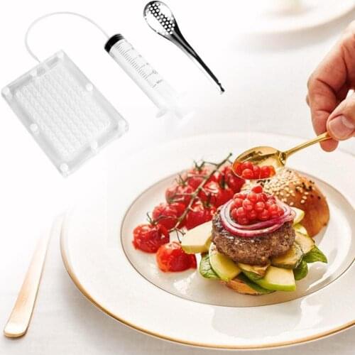 Caviar Maker 100 Holes Molecular Gourmet Tools Kitchen Cooking Tools Seafood Gadgets Decoration Equipment Kitchen O1R8