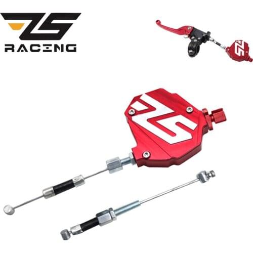 ZS Racing CNC Stunt Clutch Easy Pull Cable System Motorcycles Dirt Bike For Honda Yamaha Suzuki Kawasaki Aprilia BMW
