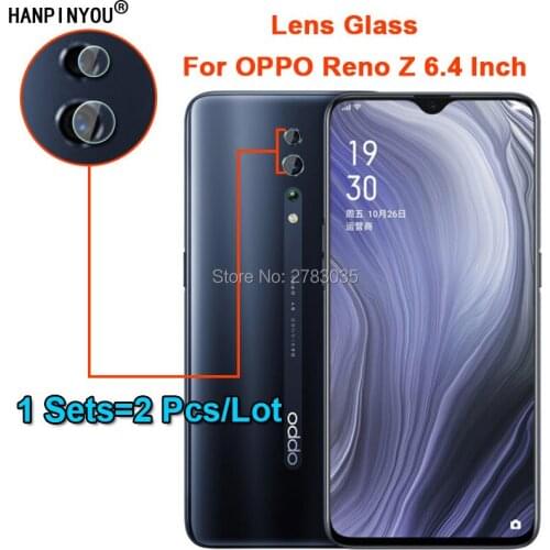 1Set=2Pcs For OPPO Reno Z 6.4" Clear Ultra Slim Back Camera Lens Protector Rear Camera Lens Cover Tempered Glass Film