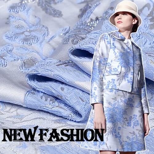 135cm width Imported European and American high-end jacquard Brocade Fabric,3D jacquard yarn dyed fabric for women coat,dress