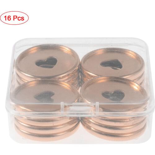 16 Binding Ring Discs Plastic Mini Expansion Disc DIY Paper Document Notebook Organizer Heart Shape Storage Binding Discs Tools