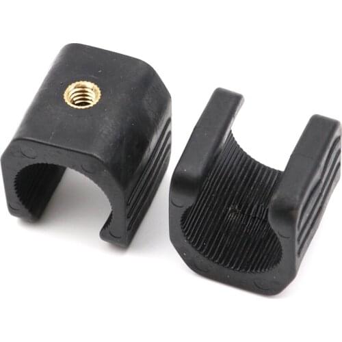 2 Pieces U shaped Flashlight Clip Mount Clamp for tripod monopod fishing light lamp holder grip stand for 18650 flashlight