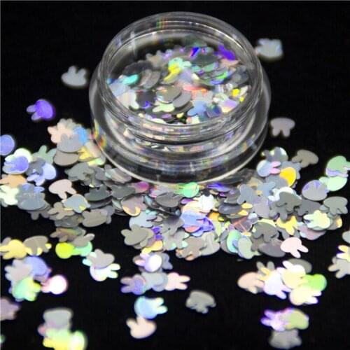 5g/Bag Clover Moon Hearts Snowflakes Xmas Tree Chunky Glitter Sequins Powder Shining Flakes Nails Art Body Face Party Decoration