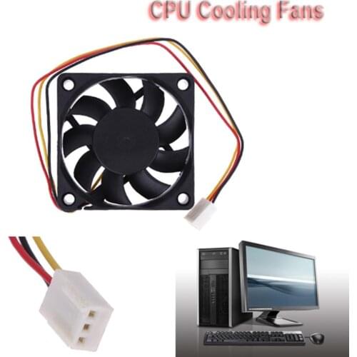 60x60x15mm 3 Pin 12V Case Computer Cooler Cooling Fan PC Black High Quality