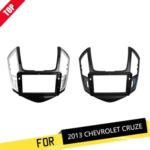 9 Inch Radio Fascia for 2013 CHEVROLET CRUZE Double Din Stereo Panel Dash Refitting Installation Trim kit GPS Frame Bezel