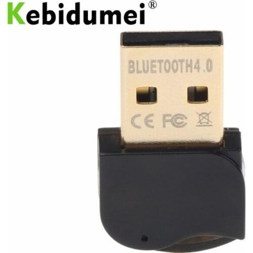 Kebidumei Bluetooth Adapter USB Dongle for Computer Wireless Headset Bluetooth Speaker Bluetooth4.0 Free driver USB Adapter