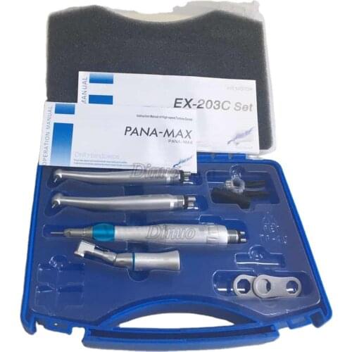 BIG PROMOTION Dental Handpiece Ex-203 Dental Push High & Low Speed Handpiece Turbine Kit Set 2h / 4h For Detistry Euipment