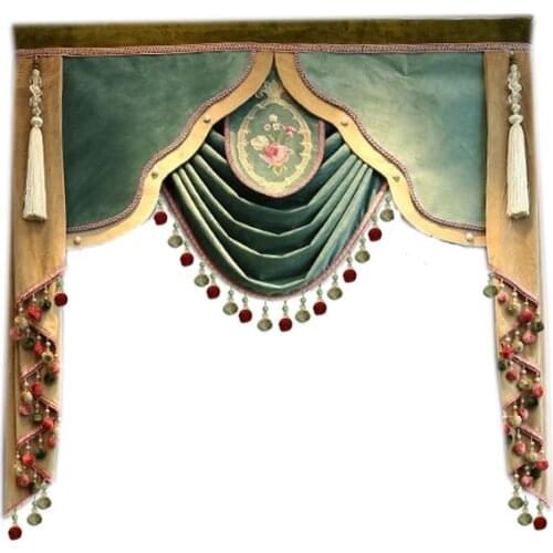 Europe and the United States high-end Valance custom used in the living room bedroom hotel apartment window top decoration