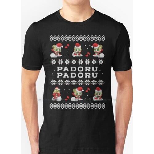 Padoru Padoru T Shirt 100% Pure Cotton Padoru Saber Ugly Christmas Sweater Nero Winter Holidays Funny Fate Grand Order Xmas X