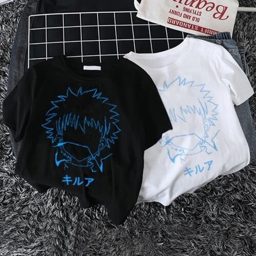 Женские футболки short sleeve Hunter X Hunter anime Cartoon print tees Japanese harajuku streetwear tops cotton dropshipping