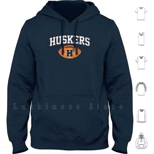 Haddonfield Huskers Football hoodies long sleeve John Carpenter Haddonfield High Silver Shamrock Novelties Myers Movie