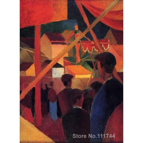 Artwork for home Tightrope Walker August Macke artwork Hand painted High quality