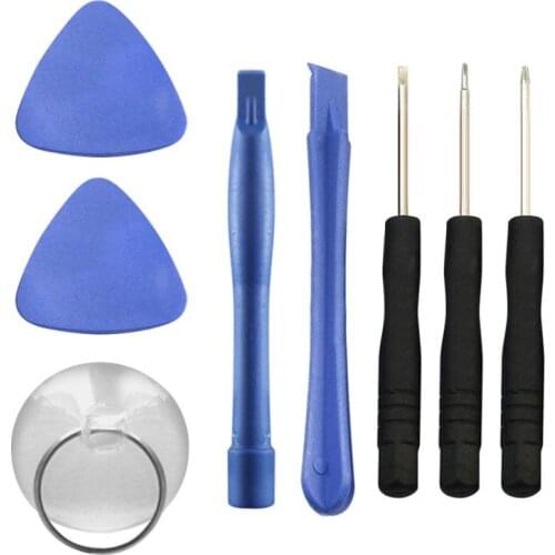 8In1 Mobile Phone Repair Opening Tools Professional Screwdrivers Set Kit 3* screwdriver 2* crowbar 2* triangle 1* suction cup
