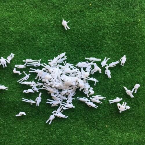 Pack Of 100 Scale 1:150 Gauge N Model Railway White Unpainted Figure People