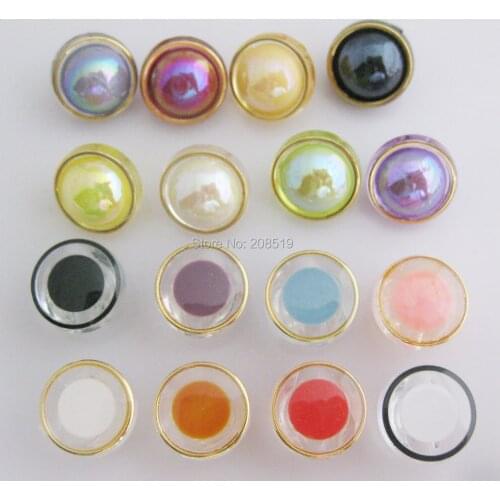 NBNVEE 11MM dress buttons mix colors 100pcs Fashion button shank DIY sewing accessories