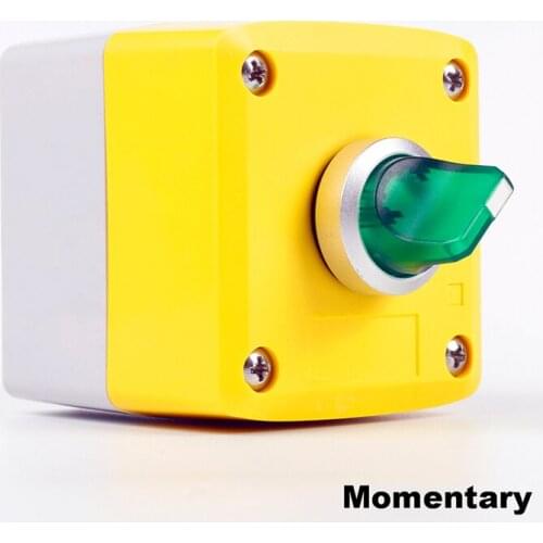 Selector switch Short handle Momentary button switch+button BOX GOB-1A-11XD IP65 Suitable for harsh environment