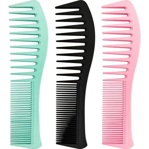 Wide Tooth Hair Comb Detangling Comb Wet and Dry Hair Reduce Hair Loss Comb Detangler Curly Hair Salon