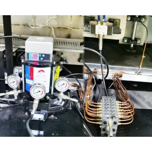 Electric grease lubrication pump lubricator oiler digital panel 4 outlet 4L EGM-A for heavy machinery forging agricultural