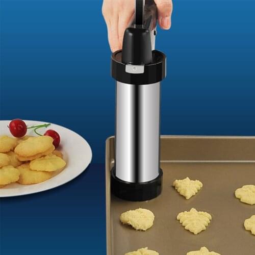 Cookie Squeezer Decorating Mouth Set DIY Stainless Steel Biscuit Baking Press Cookie Making Mold Kitchen Cake Piping Nozzle
