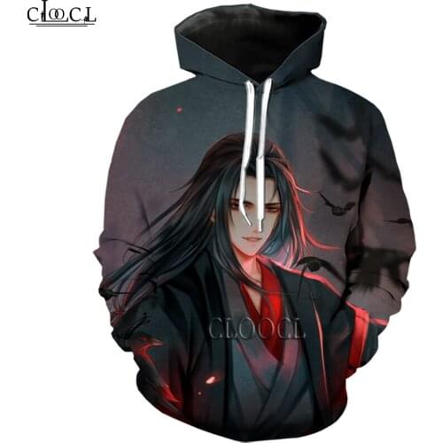 HX Anime Mo Dao Zu Shi 3D Print Mens Women Fashion Hoodies Hooded Sweatshirt Unisex Zip Pullover Autumn Casual Jacket Tracksuit
