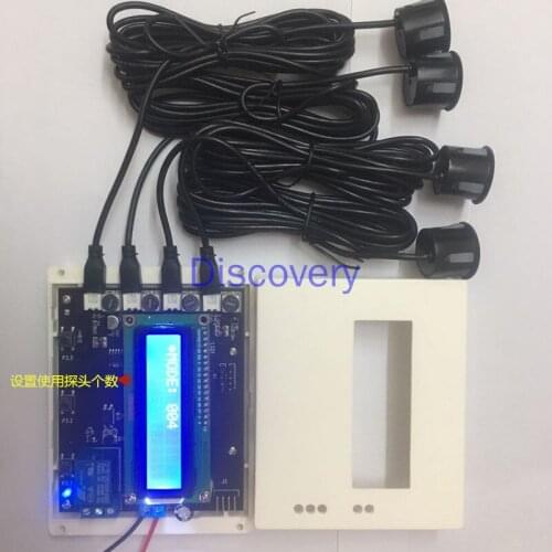 Ultrasonic Distance Measuring Sensor, One with Four Probe Modules, Display Distance, Set Distance Relay Output