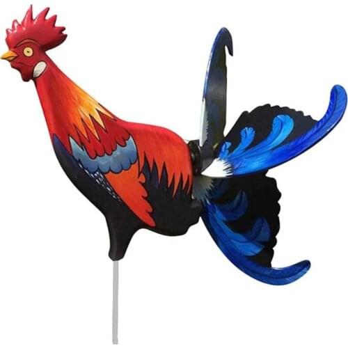 Windmill Decorations Rooster Sculpture Ornament American Folk Art Classic For Outdoor Statue Waterproof Cock