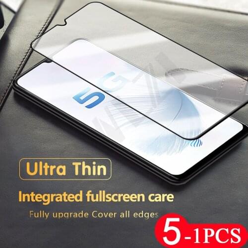 5-1Pcs cover protective film for Realme C25 C20 C20A C21 C17 C15 C12 C11 C3 C3i C2 C2S C1 tempered glass phone screen protector