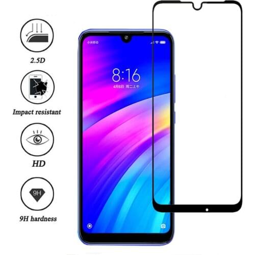 3D Screen Protector Tempered Glass For Xiaomi Redmi 7 Full Cover Protective glass on the For red mi 7 redmi7 redmi 7 M1810F6