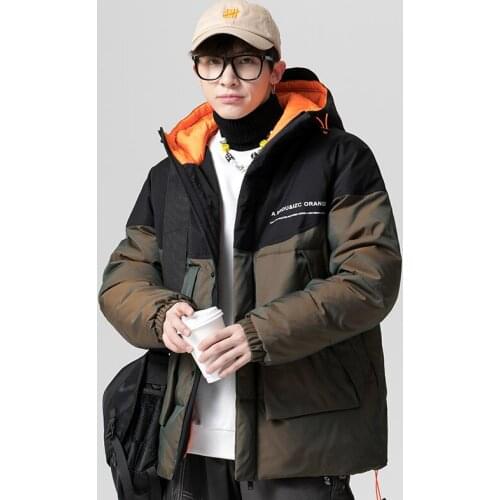 Winter Brand Casual Fashion Mid-length Parka 90% White Duck Down Coat Men Windbreaker Jacket With Hooded Mens Clothes