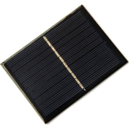 0.7W 5V 120MA Polycrystalline Mini Solar Cells DIY Solar Panel Battery System Charger For 3.7V light Study 65*88MM 2pcs