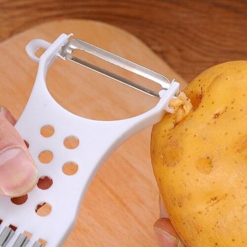 1Pcs Multifunction Kitchen Gadgets Vegetable Fruit Peeler Parer Julienne Cutter Tools Carrot Cucumber Peeler Salad Making Tools
