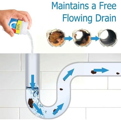 1pc Wild Tornado Plumbing Agent Sewer Cleaning Agent Wild Toilet Pipe Dredge Dredge Deodorant Kitchen Sink Bathroom Pipe To F3B5