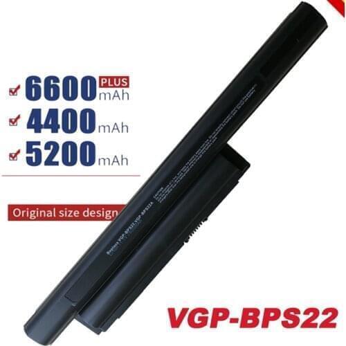 11.1V 6600mAh VGP-BPS22 VGP-BPS22A Laptop Battery For Sony VPC-E1Z1E VPC-EA1 VPC-EA12EA/BI VPC-EA12EG/WI VPC-EA12EH/WI Free Shi