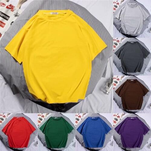 2020 Summer Mens T-Shirts Streetwear Casual Hip Hop Harajuku Cotton Half Sleeve Tops Tee jogging undershirt T Shirt Men Clothing