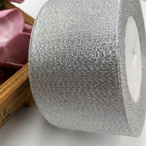 25Yards/Roll 22m Silver Shiny Organza Ribbon for Wedding Christmas Decoration DIY Webbing Cake Gift Packing Crafts Ribbons