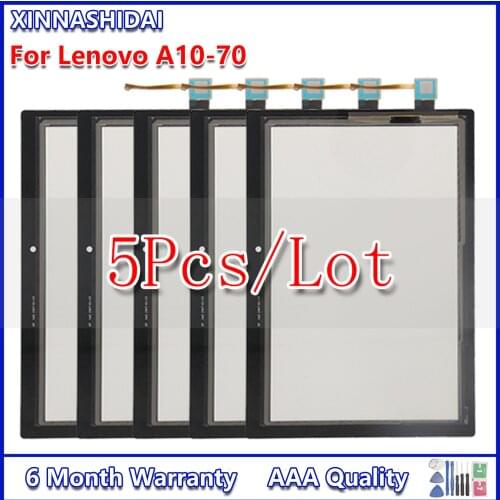 5PCS For Lenovo Tab 2 A10-70 A10-70F A10-70L Touch Screen Digitizer Tablet Replacement Parts