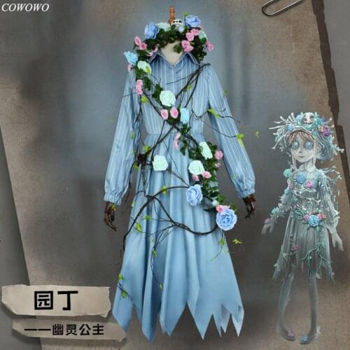 Anime! Identity V Emma Woods Mononoke Hime Dress Suit Lovely Uniform Cosplay Costume Halloween Outfit For Women Free Shipping
