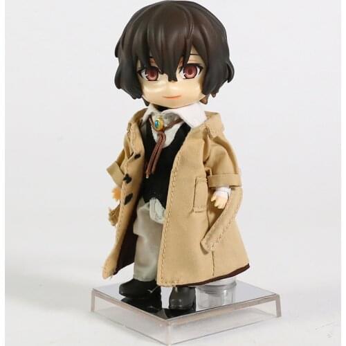 Bungo Stray Dogs Osamu Dazai Q Version PVC Action Figure Collectible Model Toy Doll with Real Clothes 13cm