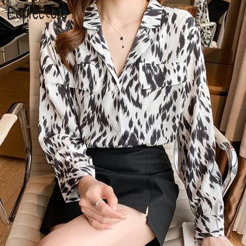 Euplectella Leopard Blouses