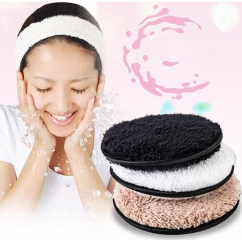 Lazy Soft Double-sided Microfiber Suede Makeup Remover Puff Makeup Removal Sponge Flutter Wash Cleaning Cotton Flapping Reusable